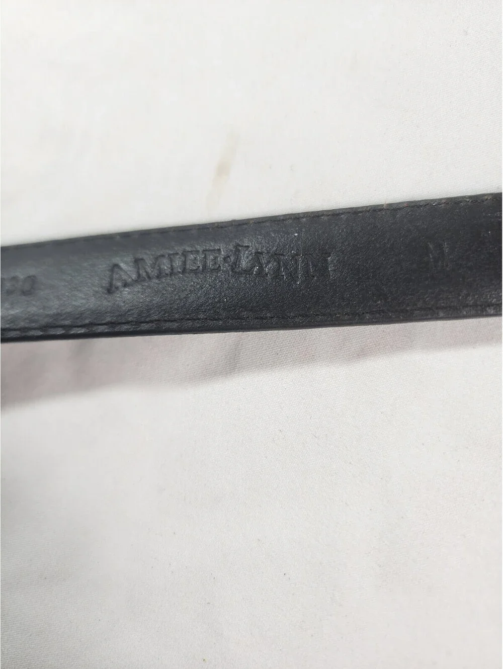 Amiee Lynn Black Thin Belt Size M Women's